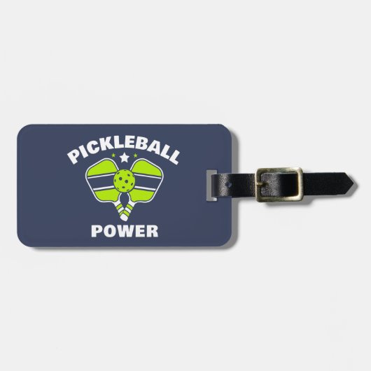 Custom Pickleball Team ラゲッジタグ (正面横)