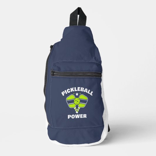 Custom Pickleball Team Name スリングバッグ (正面)