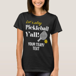Custom Pickleball Team Shirt Add Your Text Club Tシャツ