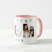 Custom Picture Coffee Cup Gift for Mom Dad Family, マグカップ (正面右)