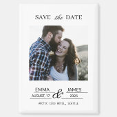 Custom picture Fridge Save the Date magnet マグネット (正面)