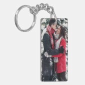 Custom Picture Keychain, Personalized Text キーホルダー (正面左)
