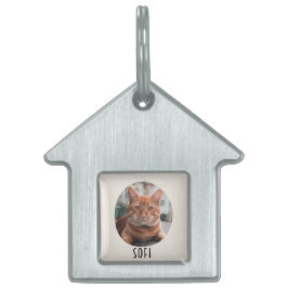 Custom Picture & Name Framed Personalized ペットネームタグ