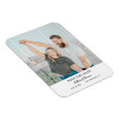 Custom Picture Save the Date fridge magnet マグネット (右側)