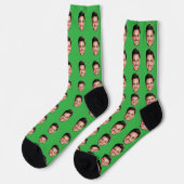 Custom Picture Socks, Personalized Face Gift  ソックス (左)