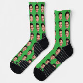 Custom Picture Socks, Personalized Face Gift  ソックス (左)