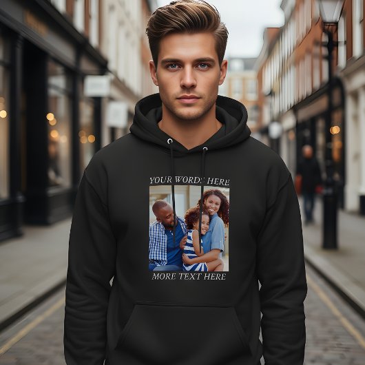 Custom Picture T-Shirt with Editable Text パーカ