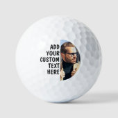 Custom Picture With Text Golf Balls ゴルフボール (正面)