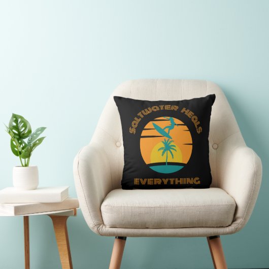 custom pillow for surf lover クッション (椅子)
