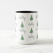 Custom Pine Tree Christmas Mug for Kids & Coworker マグカップ (中央)