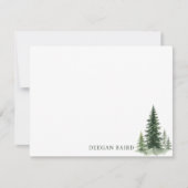 Custom Pine Tree Note Card ノートカード (正面)