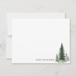 Custom Pine Tree Note Card ノートカード