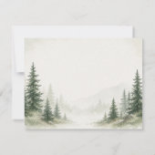 Custom Pine Tree Note Card ノートカード (裏面)