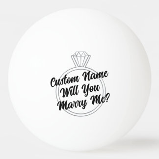 Custom Ping Pong Ball Proposal Engagement Gift 卓球ボール