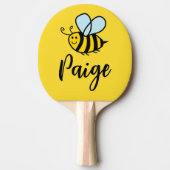 Custom ping pong paddle with cute honey bee logo 卓球ラケット (正面)