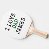 Custom Ping Pong Paddle with name Father's 卓球ラケット (横)