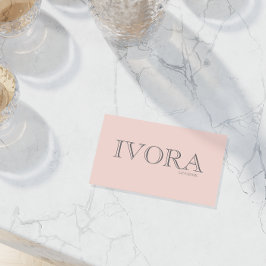 Custom Pink Allure Chic Feminine Branding Style 名刺