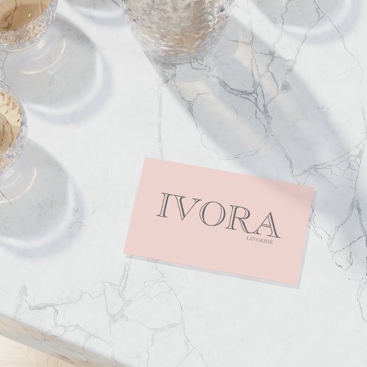 Custom Pink Allure Chic Feminine Branding Style 名刺