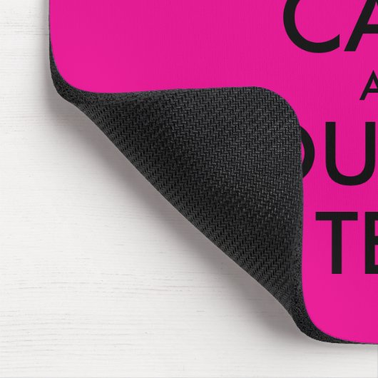 Custom pink and black keep calm mouse pad gift マウスパッド (コーナー)
