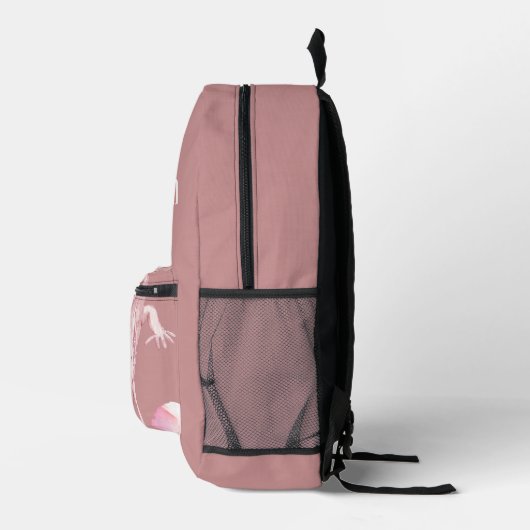 Custom Pink Axolotl Backpack プリントバックパック (右)