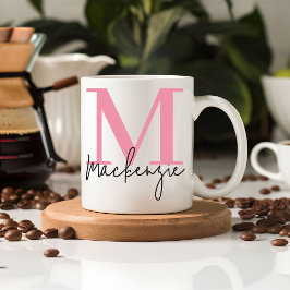 Custom Pink Birthday Mug Gift for Mom or Girls  コーヒーマグカップ