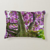Custom Pink Blooming Tree Crown Photo - アクセントクッション (裏面)