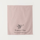 Custom Pink Business Table Runner Banner Script タペストリー (正面)