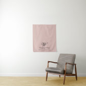 Custom Pink Business Table Runner Banner Script タペストリー (インサイチュ)