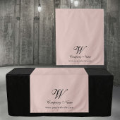 Custom Pink Business Table Runner Banner Script タペストリー