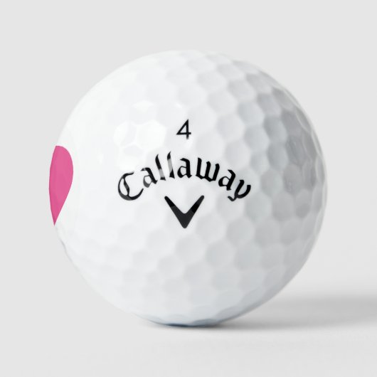 Custom Pink Callaway Golf Balls | Soft Feel ゴルフボール (ロゴ)