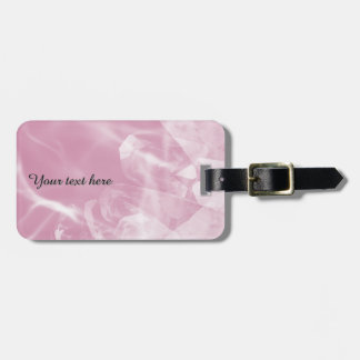 Custom pink crystal luggage tag ラゲッジタグ
