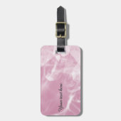 Custom pink crystal luggage tag ラゲッジタグ (正面縦)