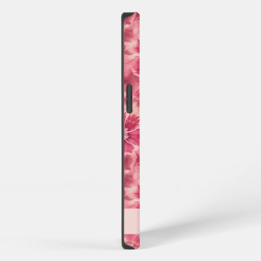 Custom Pink Floral Coquette iPhoneケース (右側面)