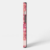 Custom Pink Floral Coquette iPhoneケース (左側面)
