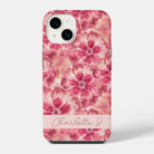 Custom Pink Floral Coquette iPhoneケース (裏面)