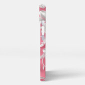 Custom Pink Floral iPhone Case| Cute| Pink & White iPhoneケース (左側面)