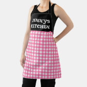 CUSTOM PINK GINGHAM KITCHEN APRON エプロン (インサイチュ)