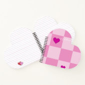 Custom Pink Heart Notebook ノートブック (内部)