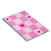 Custom Pink Heart Notebook ノートブック (右側)