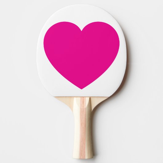 Custom Pink Heart Ping Pong Ball – Romantic Table  卓球ラケット (正面)