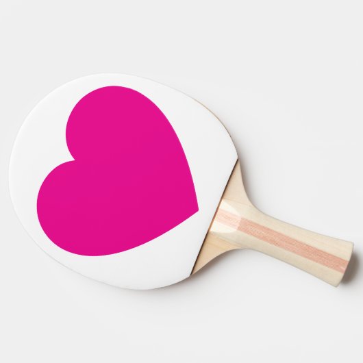 Custom Pink Heart Ping Pong Ball – Romantic Table  卓球ラケット (横)