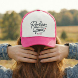 Custom Pink Rodeo Queen Western Bachelorette Party キャップ