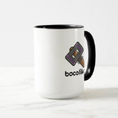 Custom Pixel Hammer Logo Mug – Editable Text マグカップ (正面右)
