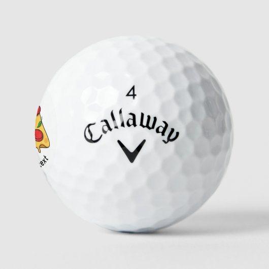 Custom Pizza Design Golf Ball Gift - Callaway  ゴルフボール (ロゴ)