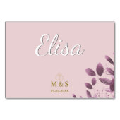 Custom Place Cards Personalized Wedding テーブルナンバー (正面)
