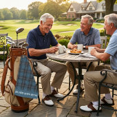 Custom Plaids Sports Retirement Gifts for Dad ゴルフタオル