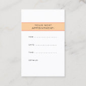 Custom Plain Appointment Reminder Template 予約カード (正面)