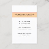 Custom Plain Appointment Reminder Template 予約カード (裏面)