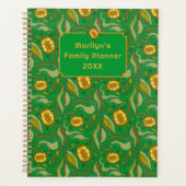 Custom Planner Garden Turtles Illustrated Design プランナー手帳 (正面)