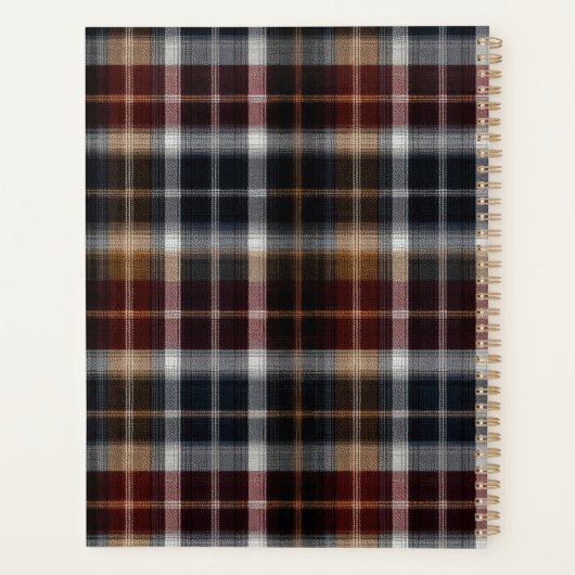 Custom Planner Gingham Pattern Style プランナー手帳 (裏面)